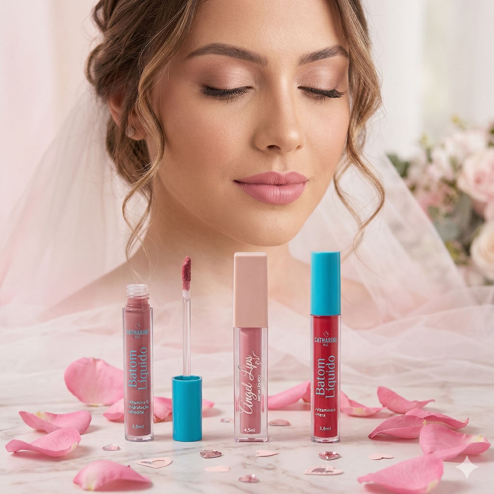 Kit Lábios Romântico/Rosado - Kit 15